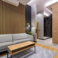 3D dekorativne lamele za stene in strop, lesena letev (naravni hrast) 16x28mm