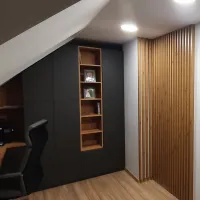 3D dekorativne lamele za stene in strop, lesena letev (naravni hrast) 16x28mm