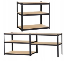 Kovinski regal za shranjevanje Springos 180x90x40cm, max 175 kg na polico
