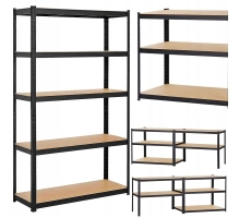 Kovinski regal za shranjevanje Springos 180x90x40cm, max 175 kg na polico
