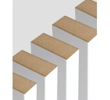 Lesene letvice za pregradne stene (28x60mm) (belo)