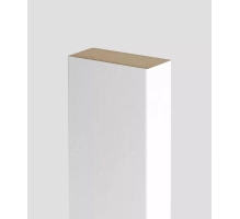 Lesene letvice za pregradne stene (28x60mm) (belo)