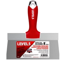 20 cm lopatica za mavčne plošče, nerjavečega jekla, mehkim ročajem LEVEL5 5-134