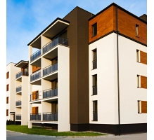 Fasadna obloga v roli, imitacija lesa, zlati hrast, 260 cm x 18 cm x 0,3 cm (0,47 m²)