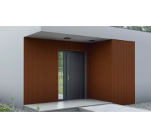 Leseni fasadni panel lamella , stiropor, zlati hrast, 20 cm x 1,5 cm x 200 cm (0,40 m²)