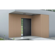 Leseni fasadni panel lamella , stiropor, sonoma, 20 cm x 1,5 cm x 200 cm (0,40 m²)