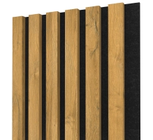 Akustični leseni panel, grandson hrast, 28x275cm (0.77 m²)