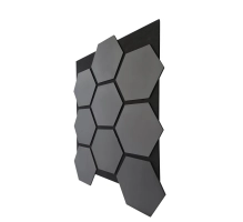 Akustični stenski panel, HEKSAGON ANTRACIT, 790x646 mm