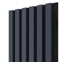 Akustični leseni paneli, antracit, 28x275cm (0.77 m²)