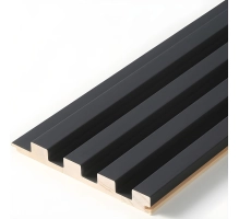GRILL stenski panel, masivni les, vodoodporen, ČRN, 147x2750 mm (0.40 m²)