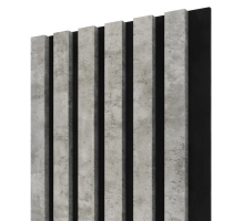 Akustični leseni panel, beton, 28x275cm (0.77 m²)