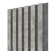 Akustični leseni panel, beton, 28x275cm (0.77 m²)