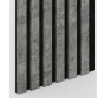 Akustični leseni panel, beton, 28x275cm (0.77 m²)