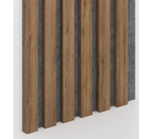 Akustični leseni panel, ZLATI HRAST CRAFT, 28x275cm (0.77 m²)