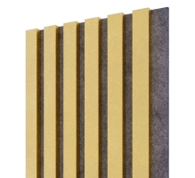 Akustični leseni paneli zlato metalik, 28x275cm (0.77 m²)