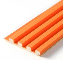 GRILL stenski panel, masivni les, vodoodporen, ORANŽNO, 147x2750 mm (0.40 m²)