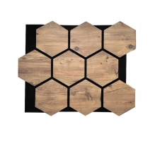Akustični stenski panel, HEKSAGON HRAST SONOMA, 790x646 mm