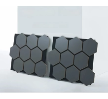 Akustični stenski panel, HEKSAGON ANTRACIT, 790x646 mm