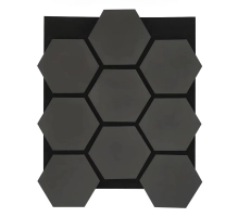 Akustični stenski panel, HEKSAGON ANTRACIT, 790x646 mm