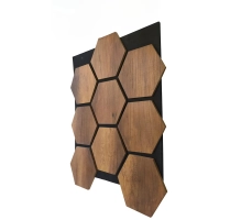 Akustični stenski panel, HEKSAGON HRAST CATANIA, 790x646 mm
