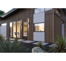 WPC fasadni panel TEAK TWIX MINI, 5 lamel, 217x2900 mm, brušena tekstura