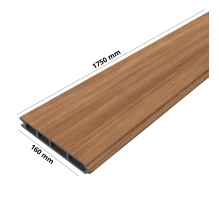 WPC deska za ograjo, TEAK, 162x20 mm, 1750 mm dolžina, široke letvice