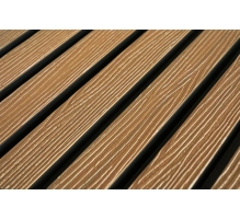 WPC fasadni panel TEAK/ČRNA, 219x2900 mm, dvobarvni (0,63 m²)