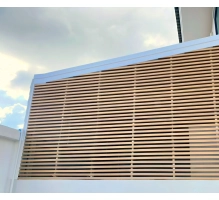 WPC leseni brisolej FS-03A, brušena tekstura, SVETLI HRAST, 50x50x2900 mm