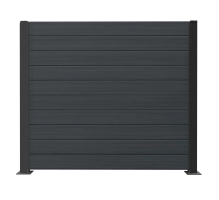 WPC deska za ograjo, ANTRACIT, 162x20 mm, 1750 mm dolžina, široke letvice