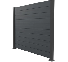 WPC deska za ograjo, ANTRACIT, 162x20 mm, 1750 mm dolžina, široke letvice