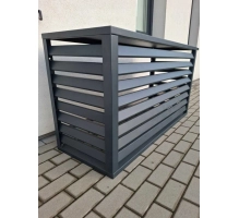 Pokrov za toplotno črpalko, antracit, 110x80x60 cm, aluminij