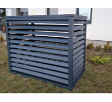 Pokrov za toplotno črpalko, antracit, 120x150x80 cm, aluminij