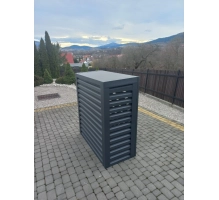 Pokrov za toplotno črpalko, antracit, 120x150x80 cm, aluminij