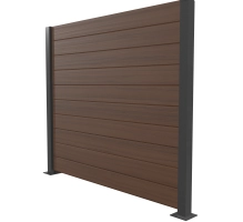 WPC deska za ograjo, OREH, 162x20 mm, 1750 mm dolžina, široke letvice