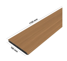 WPC deska za ograjo, TEAK, 162x20 mm, 1750 mm dolžina, široke letvice