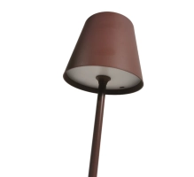 Namizna svetilka za restavracije, RJAVA, z baterijo, polnilna, 3600 mAh