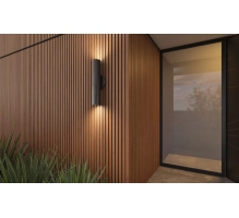 WPC fasadni panel TEAK/ČRNA, 219x2900 mm, dvobarvni (0,63 m²)