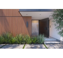 WPC fasadni panel TEAK/ČRNA, 219x2900 mm, dvobarvni (0,63 m²)