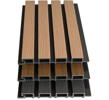 WPC fasadni panel DARK TEAK/ČRNA, 219x2900 mm, dvobarvni (0,63 m²)