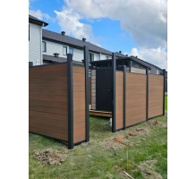 WPC deska za ograjo, TEAK, 162x20 mm, 1750 mm dolžina, široke letvice