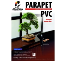 Notranja okenska polica PVC, 126x25 cm, barva ZLATI HRAST + zaključne kape