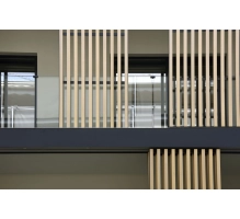 WPC leseni brisolej FS-03A, brušena tekstura, SVETLI HRAST, 50x50x2900 mm