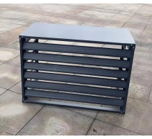 Pokrov za toplotno črpalko, antracit, 110x80x60 cm, aluminij