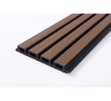 WPC fasadni panel DARK TEAK/ČRNA, 219x2900 mm, dvobarvni (0,63 m²)