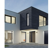 Fasadna obloga v roli, imitacija lesa, antracit, 260 cm x 18 cm x 0,3 cm (0,47 m²)