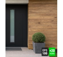 Fasadni panel, imitacija lesa, DIMLJEN HRAST, 120x50x2 cm, stiropor (0.60 m²)