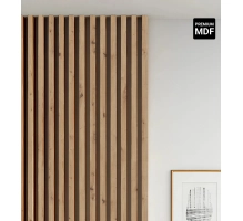 3D dekorativne lamele, lesene letvice za stena ali strop (28x37 mm) (hrast rustik)