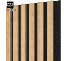 Akustični leseni panel, OAK HALIFAX, 28x275 cm (0,77 m²)