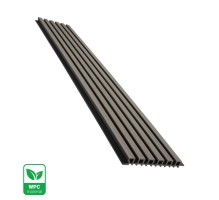 WPC fasadni panel, 223x26x2900 mm, SIVO s črnimi fugami, 6 rešetk (0,64 m²)