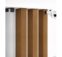 U-nosilec za lesene brisoleje, za skrito montažo, pocinkano jeklo, 87x37 mm